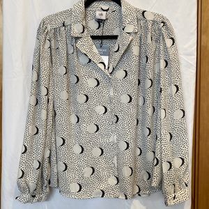 Black & White long sleeved blouse